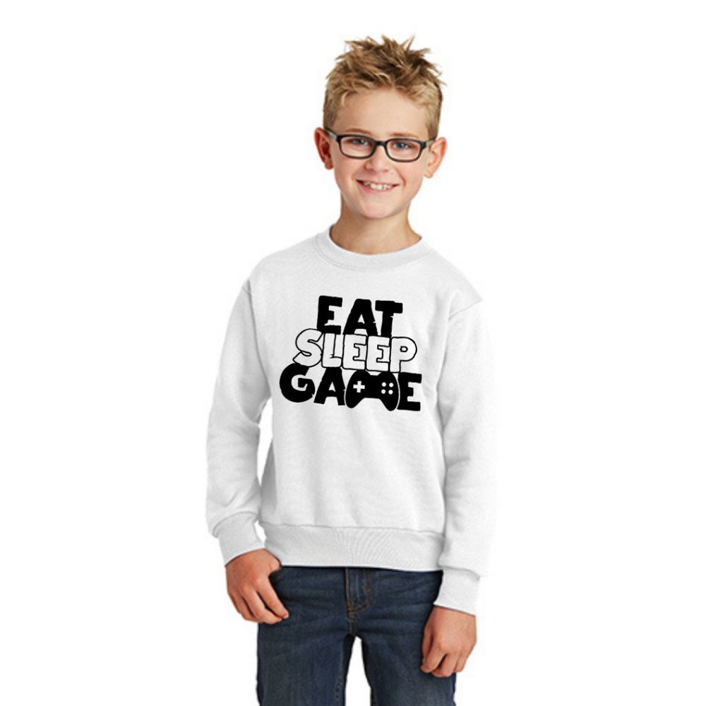 Eat, Sleep, Game Gaming Youth Sweatshirt